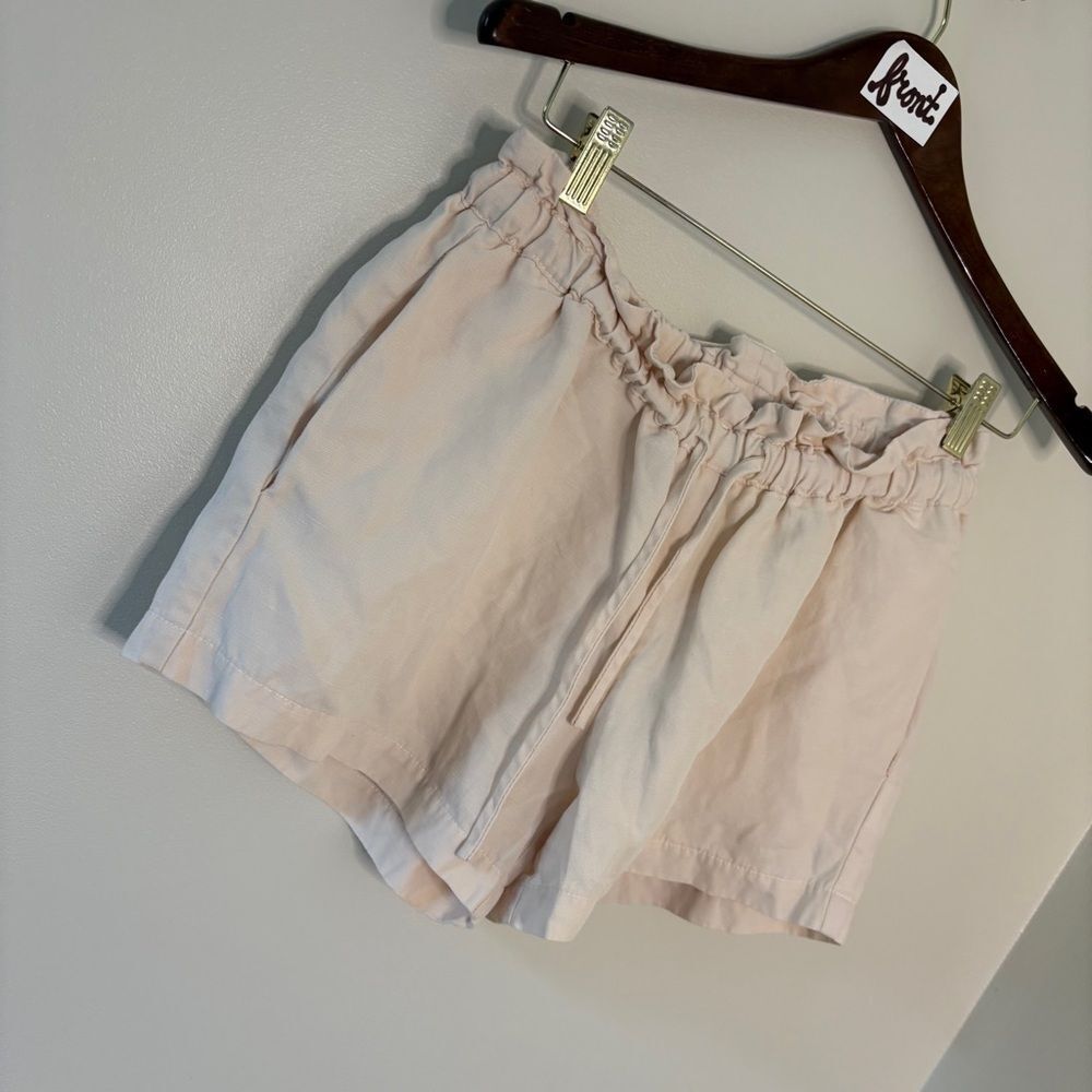 HATCH Maternity Cream Classy Casual Shorts Tencel Linen Women's 2 great preworn - Picture 7 of 11